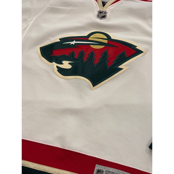Deadstock Reebok Minnesota Wild White Stitched NHL Hockey Jersey Men's Medium - Picture 5 of 9